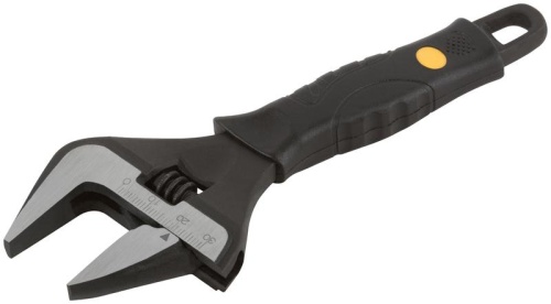 Ключ разводной ''Контур'', узкие губки, шкала, экстра увеличенный захват, ПВХ накладка на ручку 150 мм (34 мм) | код 70171 | FIT фото 2