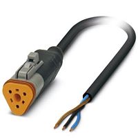 Кабель для датчика / исполнительного элемента SAC-3P- 1,5-PUR/DTFS | код 1414995 | PHOENIX CONTACT