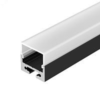 Профиль с экраном SL-LINE-2011M-2500 BLACK+OPAL SQUARE (ARL, Алюминий) | код 27993 | Arlight