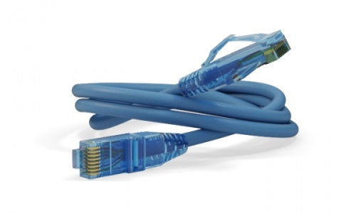 Патч-корд U/UTP Cat.6 LSZH 1.5 м синий, Hyperline PC-LPM-UTP-RJ45-RJ45-C6-1.5M-LSZH-BL | код 230219 | Hyperline