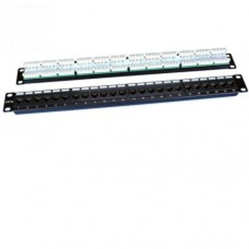Патч-панель 19 1U 24 порта RJ45 категория 5e Dual IDC ROHS черный | код. 246095 | Hyperline