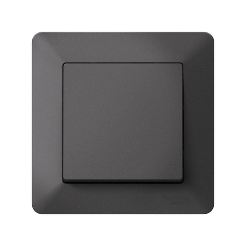 ATLASDESIGN AIR 1-постовая РАМКА, БАЗАЛЬТ/дымчатый черный | код ATN221401 | Systeme Electric фото 2