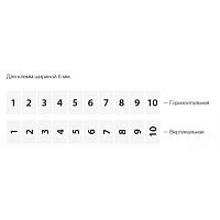 504 800, DO10/6, Горизонтальная маркировка (L1, L2, L3, N, PE) | код 0.0.0.5.04800 | KLEMSAN