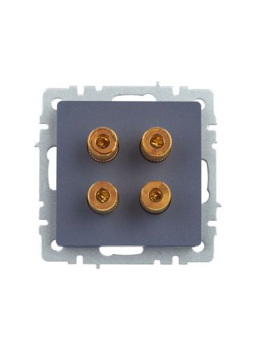 BRITE Аудиорозетка 4-мест. РА10-БрМ мар. IEK | код BR-S40-K35 | IEK фото 3
