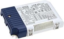 Источник питания AC-DC, 60Вт, стабилизатор тока, вход 180…295В AC, 47…63Гц /254…417В DC, выход 500…1400мA/90…42В, ККМ, изоляция 3750В AC, в кожухе 123.5х81.5х23мм, -30…+60С, димминг 0…10В и ШИМ | код LCM-60 | MeanWell