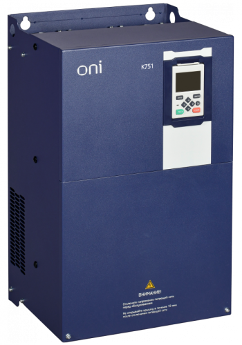 Преобразователь частоты K751 380В 3Ф 45-55кВт 91-112А со встроенным тормозом ONI | код K751-33-4555TM | ONI