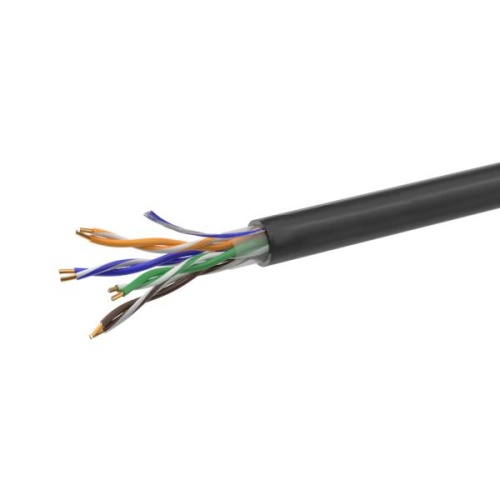 Кабель витая пара U/UTP кат.5E 4х2х24AWG solid CCA PE Out. 305м | код 01-0301 | Net.on
