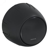 Выключатель одинарный Rotondo с подсветкой, цвет черный | код 7700865 | OneKeyElectro