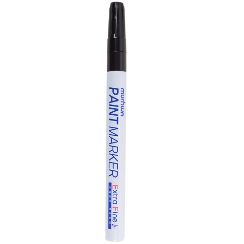 Маркер-краска MunHwa Extra Fine Paint Marker 1 мм, черная, нитрооснова | код 08-7201 | REXANT