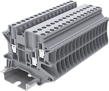 TU2.5-3-GY Клемма TU 3-контактная проходная винтовая, сеч.2.5мм2, сер., шт | код TU2.5-3-GY | SUPU