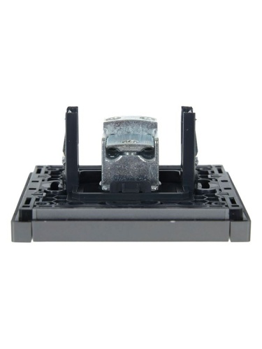 FORTE&PIANO Розетка TV проходная FP529 сталь IEK | код FP-A10-P-K46 | IEK фото 5