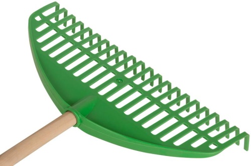 Грабли веерные пластиковые ''Оазис'', 22 зуба, 440 мм, с деревянным черенком | код 76947 | FIT фото 9