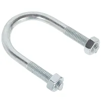 Хомут U-образный 2 М8 50-60 оцинкованная сталь ГОСТ 24137-80 | код VENT2М8UCH51 | Мир хомутов