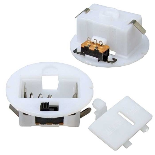 Батарейный отсек RUICHI AG10*4/AG13*3 switch D34 мм, закрытый | код 103245 | Ruichi