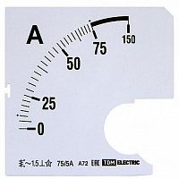 Шкала Ш72 75/5А-1,5 (для А72 Х/5А) | код. SQ1102-0191 | TDM
