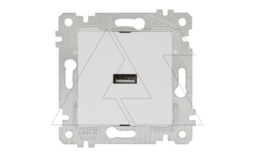 Rita - Розетка 1xUSB Type A, белая | код 2200-448-0101 | Mutlusan
