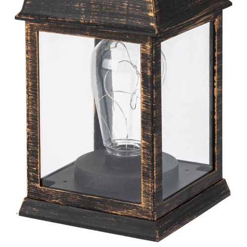 Фонарь декоративный 10.5х10.5х22.5см тепл. бел. со свечкой корпус бронз. Neon-Night 513-053 фото 7