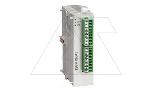 Модуль измерения температуры DVP04PT-S, 6xPt100/Ni100/Pt1000/Ni1000, 14 бит (0.1°C), RS485 | код DVP06PT-S | Delta Electronics