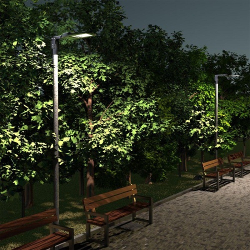 Кронштейн 200х205х100мм на трубу до d58мм/консоль d48мм для уличных светильников черн. GAUSS 903215106 фото 6