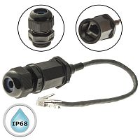 Разъём герметичный SZC RJ45M22L25-5A, 10BASE-T,100 BASE-T, 1000 BASE-T | код 107863 | SZC