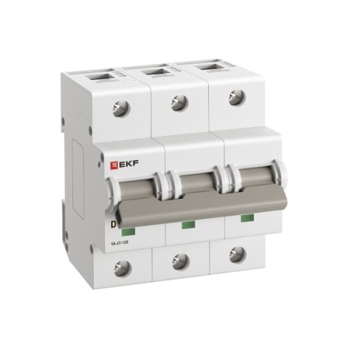 Автоматический выключатель ВА 47-125 3P 16А (D) 15кА PROXIMA EKF | код mcb47125-3-16D | EKF фото 2 Автоматический выключатель ВА 47-125 3P 16А (D) 15кА PROXIMA EKF | код mcb47125-3-16D | EKF фото 2