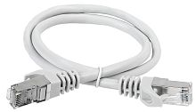 ITK Коммутационный шнур (патч-корд) кат.6А S/FTP LSZH 2м серый | код PC01-C6ASL-2M | IEK