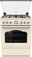 Плита Комбинированная Gorenje GKS6C70CLI бежевый (стеклянная крышка) реш.чугун | код 1874814 | GORENJE