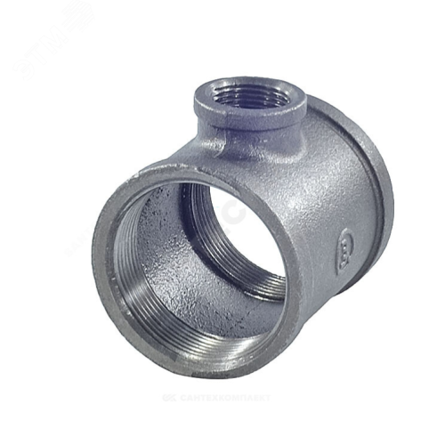 Тройник чугунный переходной Ду32х15 (1 1/4'х1/2') ВВ | код 127-3656 | Fittex PLUS