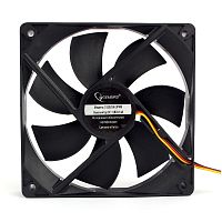 Вентилятор Gembird, 120x120x25, гидрод., тихий, 3 pin/4pin Molex, провод 30 см | код S12025H-3P4M | Gembird