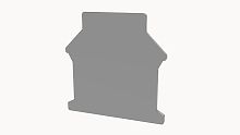 D-PC16-01P-11-00Z(H) Заглушка торцевая, для клеммных блоков PC16-01P, серый изол. (ш. 1.5 мм) | код 11060000070 | DEGSON