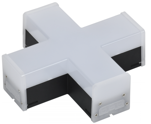 Светильник LED X-образн. 1010 12Вт 4000К 180х180мм чер. IEK | код LT-LDCK-X-1010-12-40-K02 | IEK