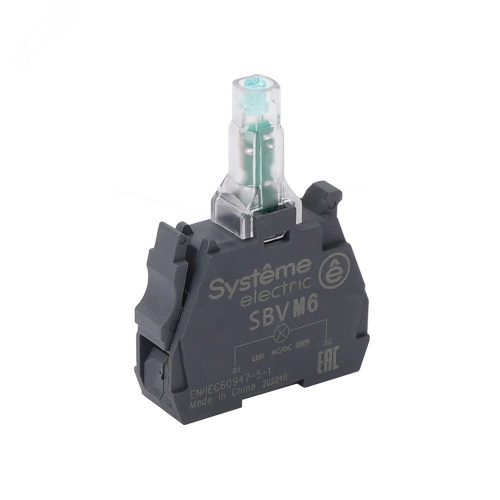 Световой блок синий LED 24В DC | код SBVB6 | Systeme Electric