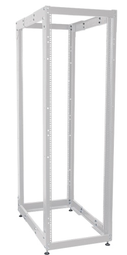 ITK Стойка открытая монтажная двухрамная LINEA F 37U 600x800мм с регулируемой глубиной серая | код LF35-37U68-2R | IEK