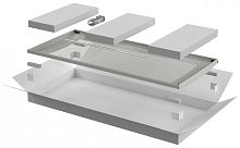 ITK Дверь перфорированная для шкафа LINEA N 18U 800мм серая | код LN35-18U8X-DP | ITK by IEK