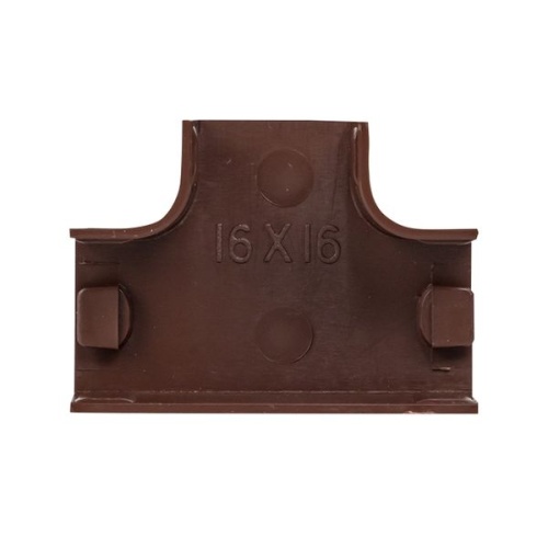 Угол T-образный (16х16) (4 шт) темное дерево-Plast | код tchd-16-16x4 | EKF фото 4