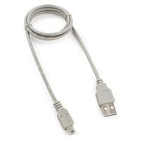 Кабель USB 2.0 Gembird CC-USB2-AM5P-3, AM/miniBM 5P, 90см, серый, пакет | код CC-USB2-AM5P-3 | Gembird