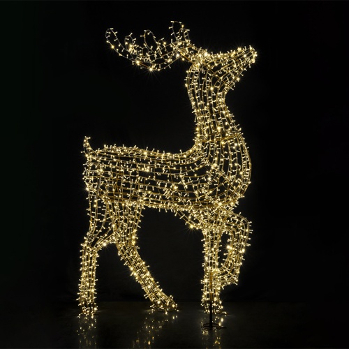 Фигура объемная Северный олень 300х200 см, 3000 LED, IP65, цвет свечения теплый белый NEON-NIGHT | код 501-235 | NEON-NIGHT