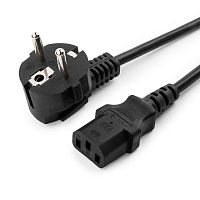 Кабель питания Cablexpert PC-186, 1.8м, Schuko- C13, 6А, черный, с заземлением | код PC-186 | Cablexpert