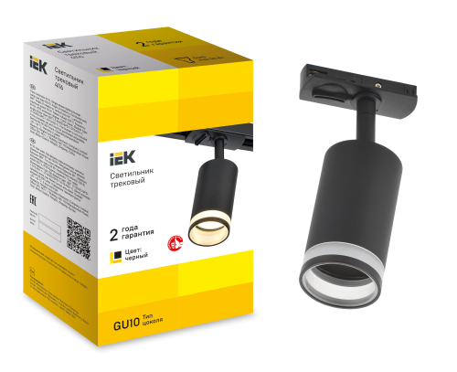 Светильник 4116 декоративный трековый поворотный GU10 черн. IEK LT-USB0-4116-GU10-1-K02 фото 3