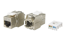 Вставка KJ8-8P8C-C5e-180-TLS-SH-F-WH Keystone Jack RJ-45(8P8C)кат. 5eэкранир | код 426191 | Hyperline