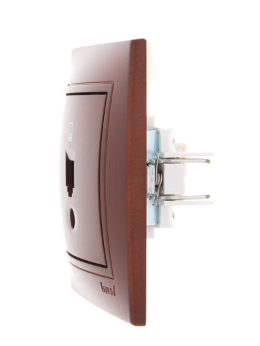 Мира Розетка компьютерная вишня | код 701-0601-139 | LEZARD фото 3 Мира Розетка компьютерная вишня | код 701-0601-139 | LEZARD фото 3