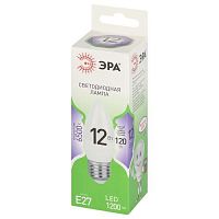 Лампа светодиодная LED 12 Вт 1200Лм 6500К свеча холодный E27 220-240В LED B35-12W-865-E27 Green Line | код Б0067127 | ЭРА