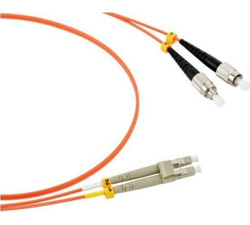 Патч-корд оптический TWT, PVC, дуплексный, FC/PC-SC/PC, MM 50/125, 3.0 м | код TWT-2FC-2SC/OM2-3.0 | TWT
