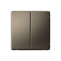 Выключатель 2-кл. ArtGallery (сх. 5) 10AX механизм мокко | код GAL000651 | Systeme Electric