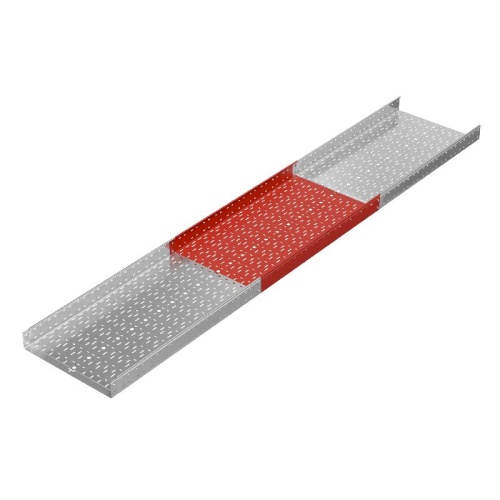 Лоток листовой перфорированный 600х100 L3000 сталь 1.5мм "БЫСТРЫЙ МОНТАЖ ПЛЮС" LPplus100-600-1.5-3000 HD гор. оцинк. КМ PL1251 фото 3