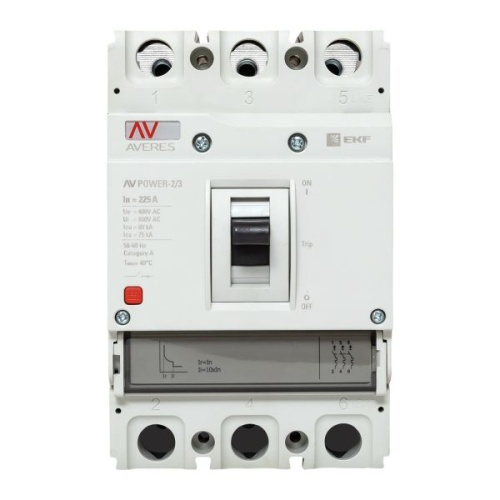 Автоматический выключатель AV POWER-2/3 225А 80kA TR AVERES | код mccb-23-225H-TR-av | EKF фото 3