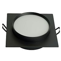 Светильник потолочный встраиваемый 15Вт 230В GX53 черн. квадрат без лампы DL506 FERON 51357