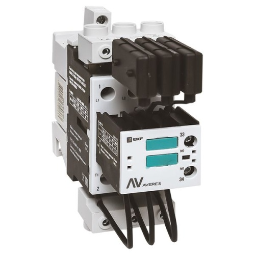 Контактор для конденсатора КМЭК 30 кВАр 230В 1NО AVERES | код ctrk-s-44-30-230-av | EKF фото 2