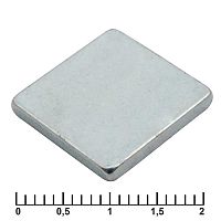 Магнит RUICHI B 15x15x2 мм, класс N35, квадратный | код 90012 | Ruichi