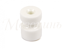 Изолятор фарфоровый CILINDRO для монтажа витого провода, цвет - белый, ТМ МезонинЪ | код GE90025-01 | МЕЗОНИНЪ